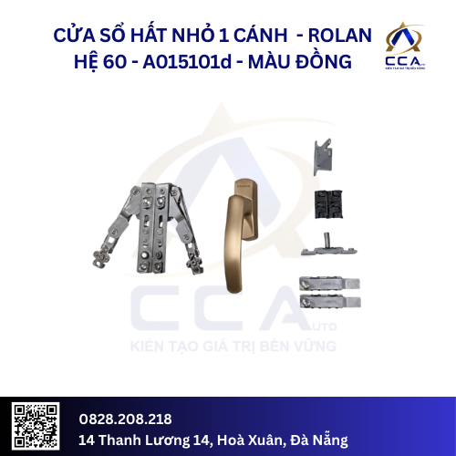 Cửa Sổ Hất Nhỏ 1 Cánh - Rolan Hệ 60 - A015101 - (Combo) - Image 4