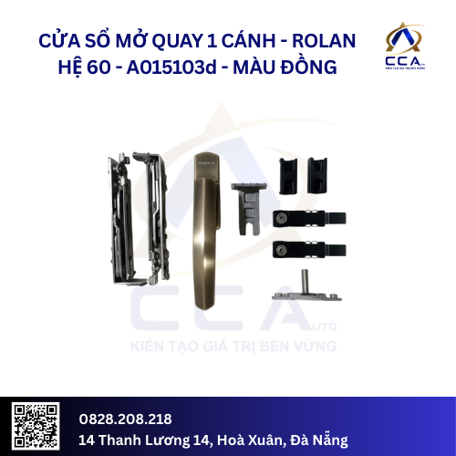 Cửa Sổ Mở Quay 1 Cánh - Rolan Hệ 60 - A015103 - (Combo) - Image 4
