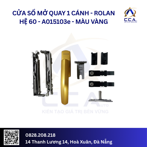 Cửa Sổ Mở Quay 1 Cánh - Rolan Hệ 60 - A015103 - (Combo) - Image 5