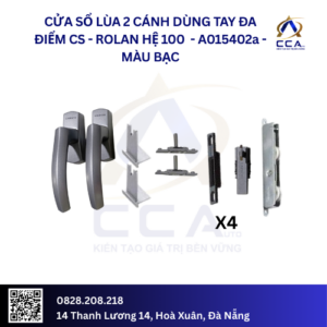 Cửa Sổ Lùa 2 Cánh - Dùng Tay Đa Điểm CS - Rolan Hệ 100 - A015402 - (Combo)