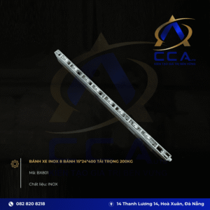 Bánh Xe Inox 8 Bánh 15x24x400 Tải Trọng 200kg - BX801